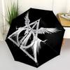 Harry Potter Automatic Umbrella - Foldable with 8 Iron Ribs, Portable for Outdoor, Gift, Outdoor Umbrell, Playful Accessory, Durable High Qu