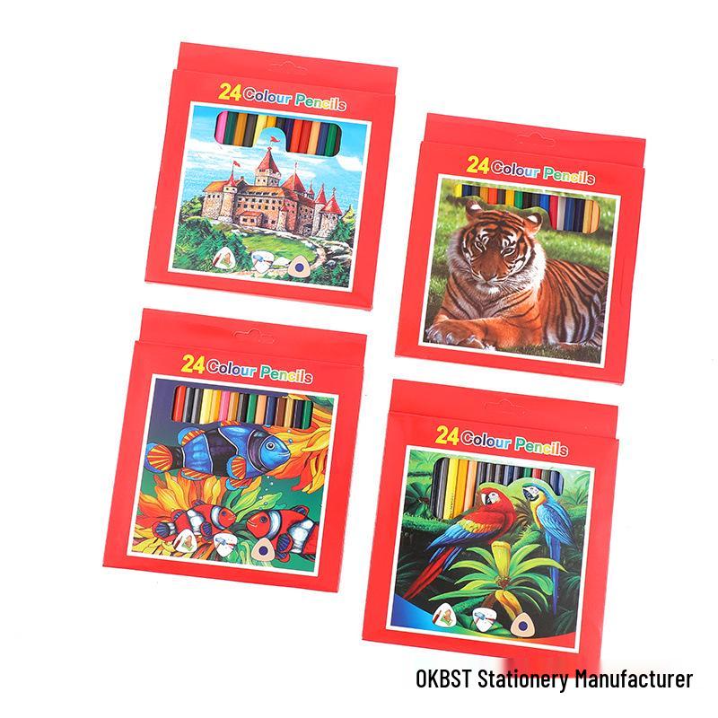 

Набор цветных карандашей на масляной основе для детей - Доступен в 12, 18, 24 и 36 цветах - Идеально подходит для рисования в начальной школе HB
