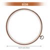 6 Pieces 10 Inch 26Cm Embroidery Ring Cross Stitch No Slip Hoops Set Imitated Wood Display Frame Circle Embroidery Kits-B61B