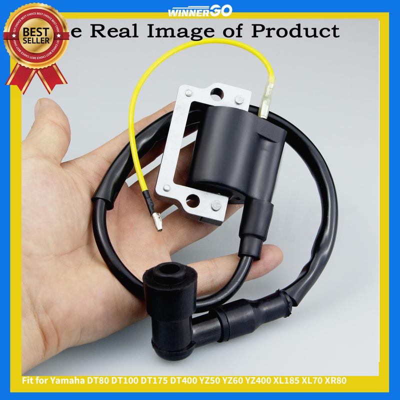 Zündspulen-Baugruppe mit Stecker Aftermarket-Teile Passend für Yamaha DT80 DT100 DT175 DT400 YZ50 YZ60 YZ400 XL185 XL70 XR80 Dirt Pit