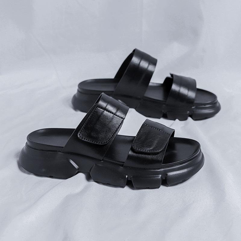 

Сандалии мужские летние нескользящие дезодорирующие легкие мужские повседневные пляжные сандалии летние 9695-R 38 чёрный