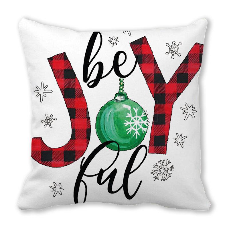 Christmas Decoration Christmas Tree Print Pattern Cushion Cover Home Living Room Sofa Decoration Pillow Pillow Cover 45x45cm