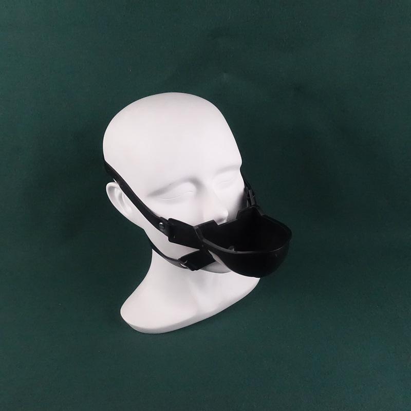 Adjustable Mouth Gag with Funnel for Deep Throat Training and Humanoid Toilet Roleplay