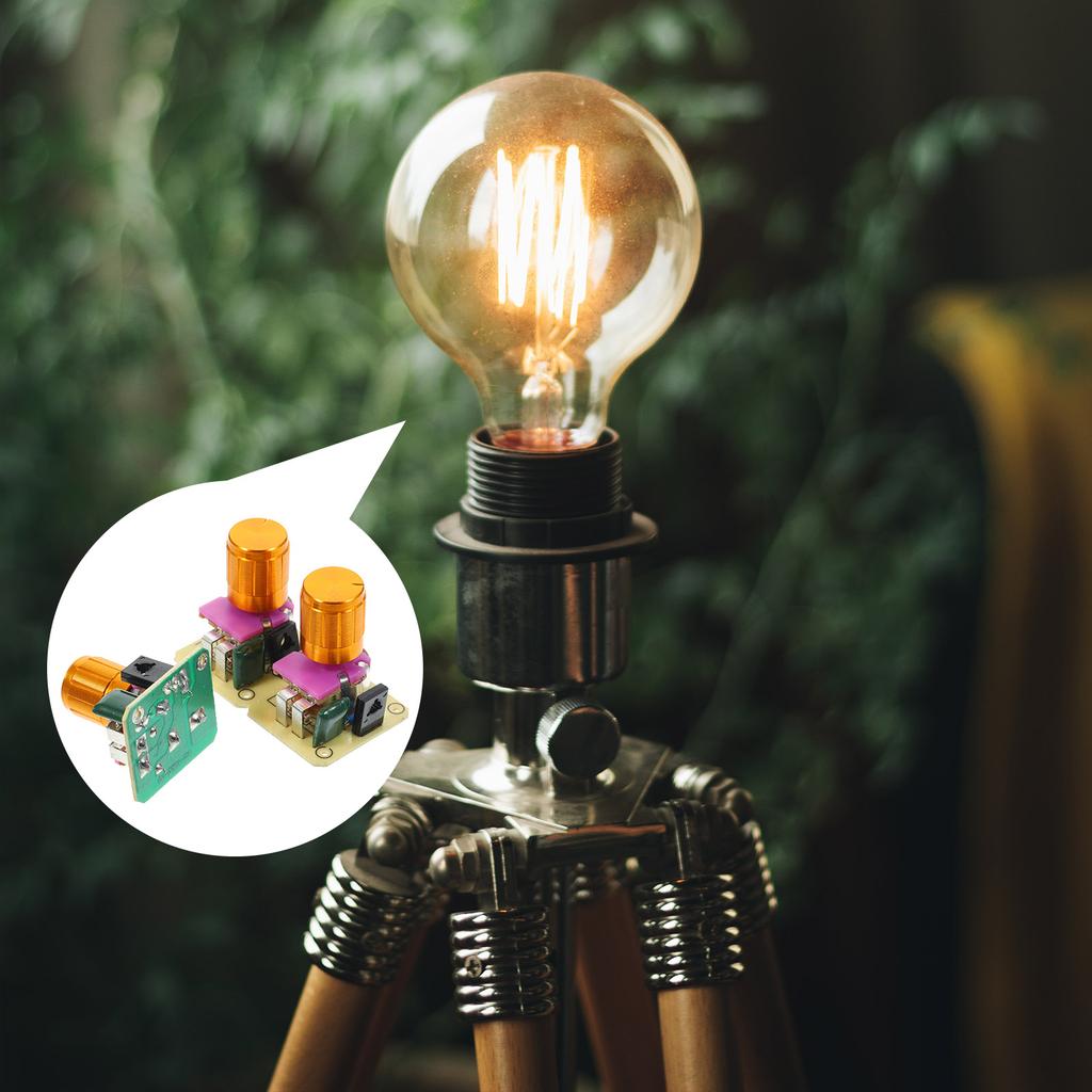 1 Set Elektrischer Dimmschalter Austauschbarer Glühbirnenregler Kleines Potentiometer für Sicherheitskamera-Beleuchtung Upgrade Wiederverwendbar Zuhause
