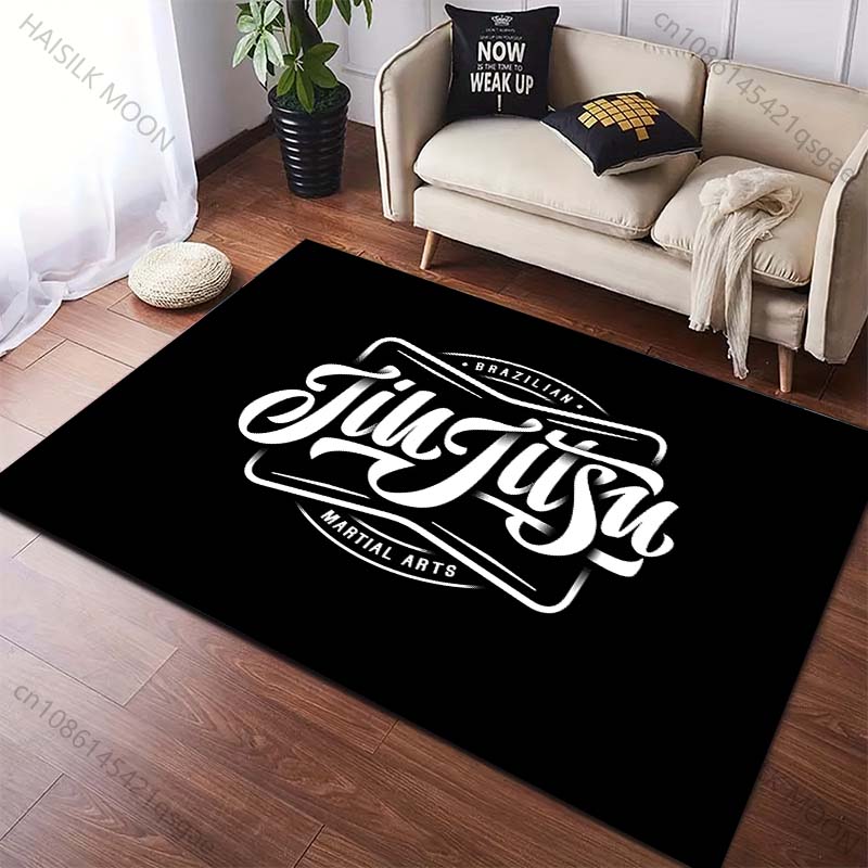 1PC Brazilian Jiu-Jitsu Print Carpet for Living Room Bedroom Sofa Doormat Home Decor Area Rug Non-slip Exercise Room Floor Mat