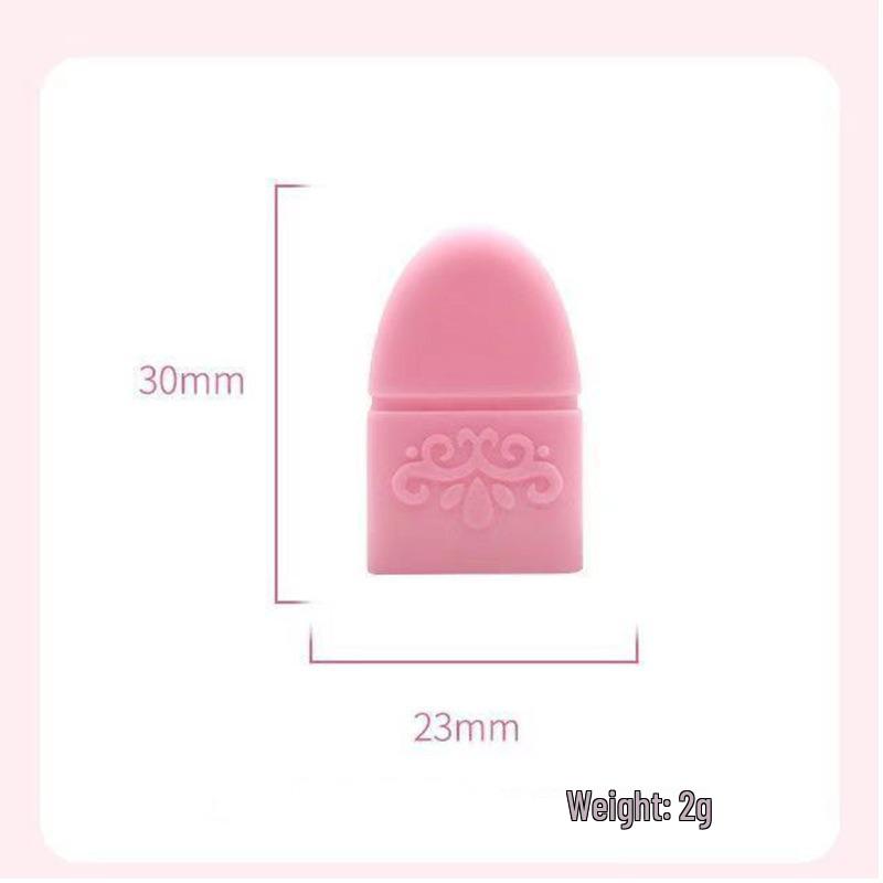 Silicone Nail Polish Remover Caps and Non-slip Anti-prick Gloves with Thimbles for Needle Pulling and Guitar Finger Protection.