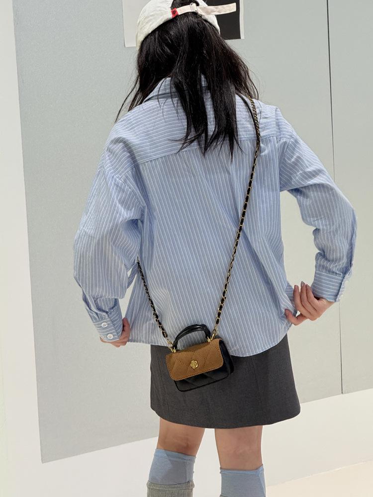 Cross-border Mini Square Kids' Handbag: Diamond Pattern, Embroidered, Versatile Crossbody and Coin Purse for Girls