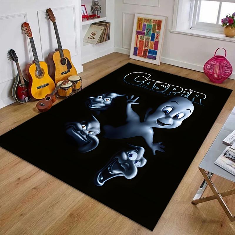 1pc Casper1 Design Printed Area Rug Carpet for Bedroom Living Room Home Decor Rugs Mat Non Slip Mat Rug for Bedside