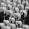 500pcs/bag Round Design Steel Nail Wire Clips Steel Nail Portable Wall Mount Cord Clamp Household