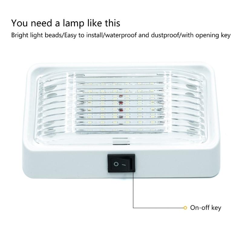 High Intensity LED Campers Motorhomes Porch Light, Energy Efficient, 12V Systems, Weatherproof Suitable For Exterior Use
