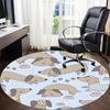 1pc Dachshund Pattern Office Round Area Rug,  Mat Suitable ForOffice, Under Office Chairs Bedroom Living Room Home Decor, Room Deco