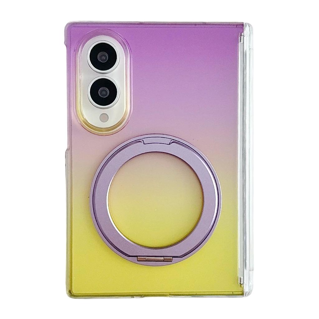 Gradient 360 drehbarer magnetischer Ständer Handyhülle Für Samsung Galaxy Z Fold 8 Ultra 7 6 5 für Magsafe Scharnierschutz Abdeckung