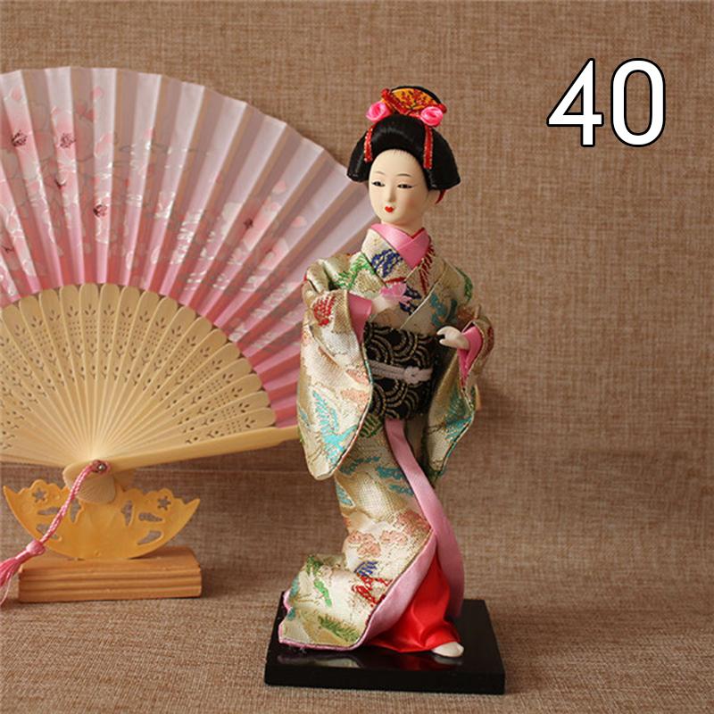 Krásné japonské figurky gejš Panenky s krásným kimonem Domácí dekorace na plochu Miniatury Kolekce ozdob z gejš Dárek
