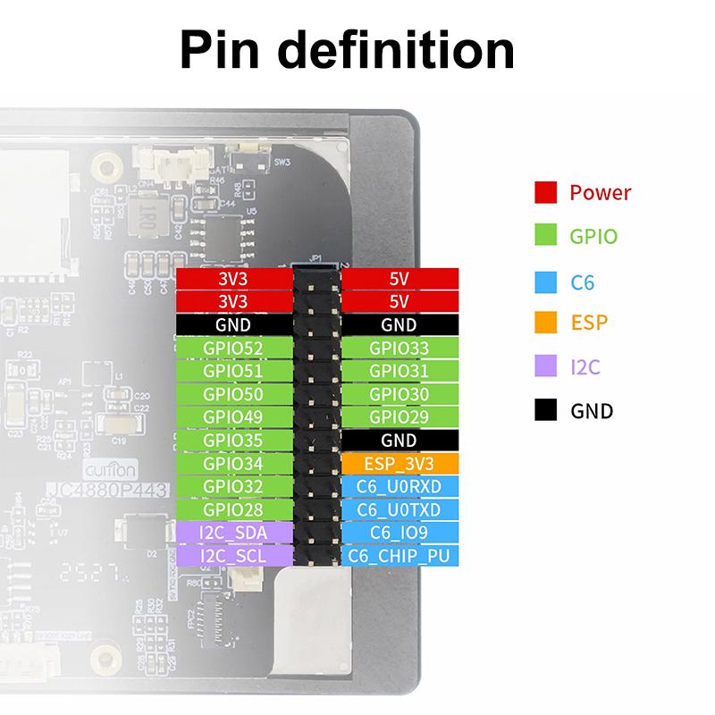 Esp32P4 4,3 Zoll IPS Kapazitiver Touchscreen Entwicklungsplatine High Definition Modul Unterstützung Wifi 6 & Bt5 Onboard Esp32-C6
