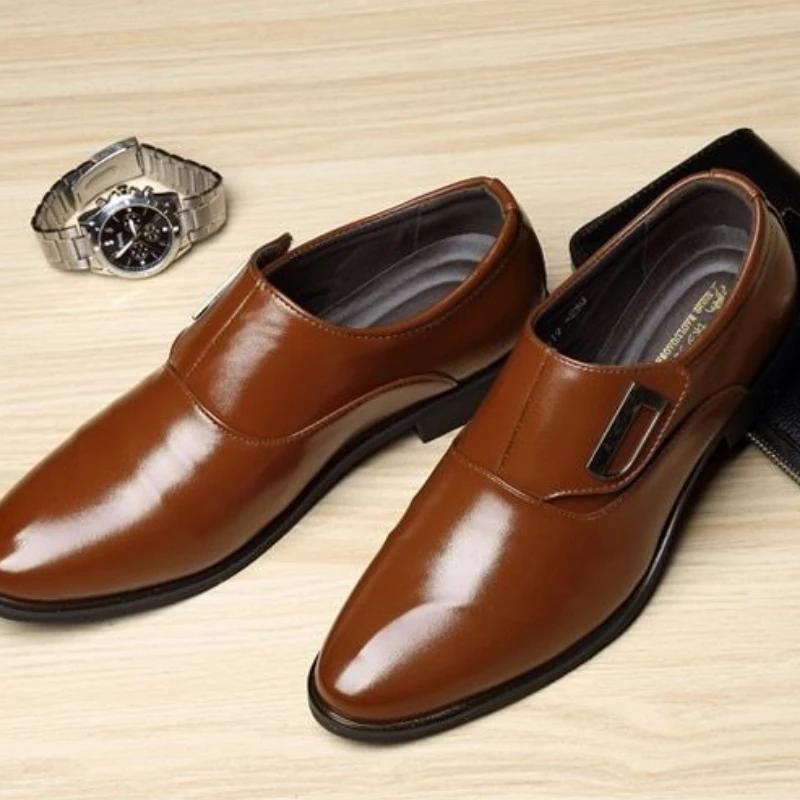 Work Tailoring Slip-on Soft Social Shoe Male Lightweight 2026 Style Gentleman Luxury Designer New Office 39 Men's Formal Shoes