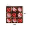 9pcs Shatterproof Foam Christmas Ball Pendant 8cm Xmas Tree Ornaments  Holiday Festival Decor
