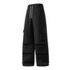 American wide-leg versatile wear-resistant men's loose straight-leg pants spring and autumn two-color casual overalls