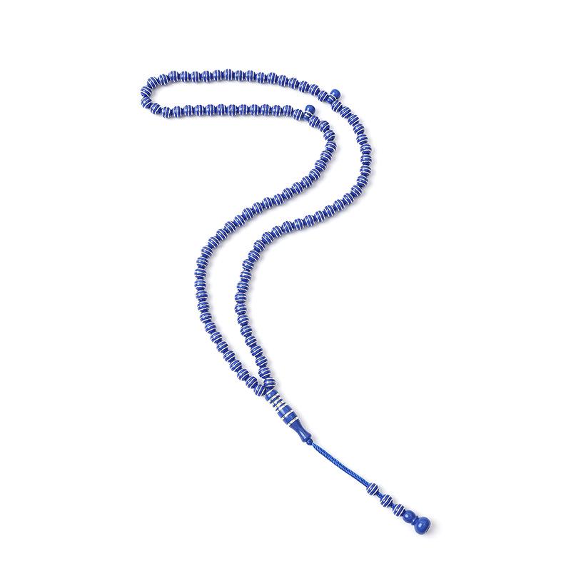 99-Perlen galvanisiertes geripptes Armband: Muslimische Gebetsperlen und arabisches Anbetungszubehör.