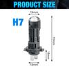 2Pcs H7 LED Projector Lens Headlight Bulbs LHD 1:1 Mini Size Wireless Super Bright 40000Lm Turbo Headlamps Hi/Lo Beam Plug&Play Lamp 12V 6000K