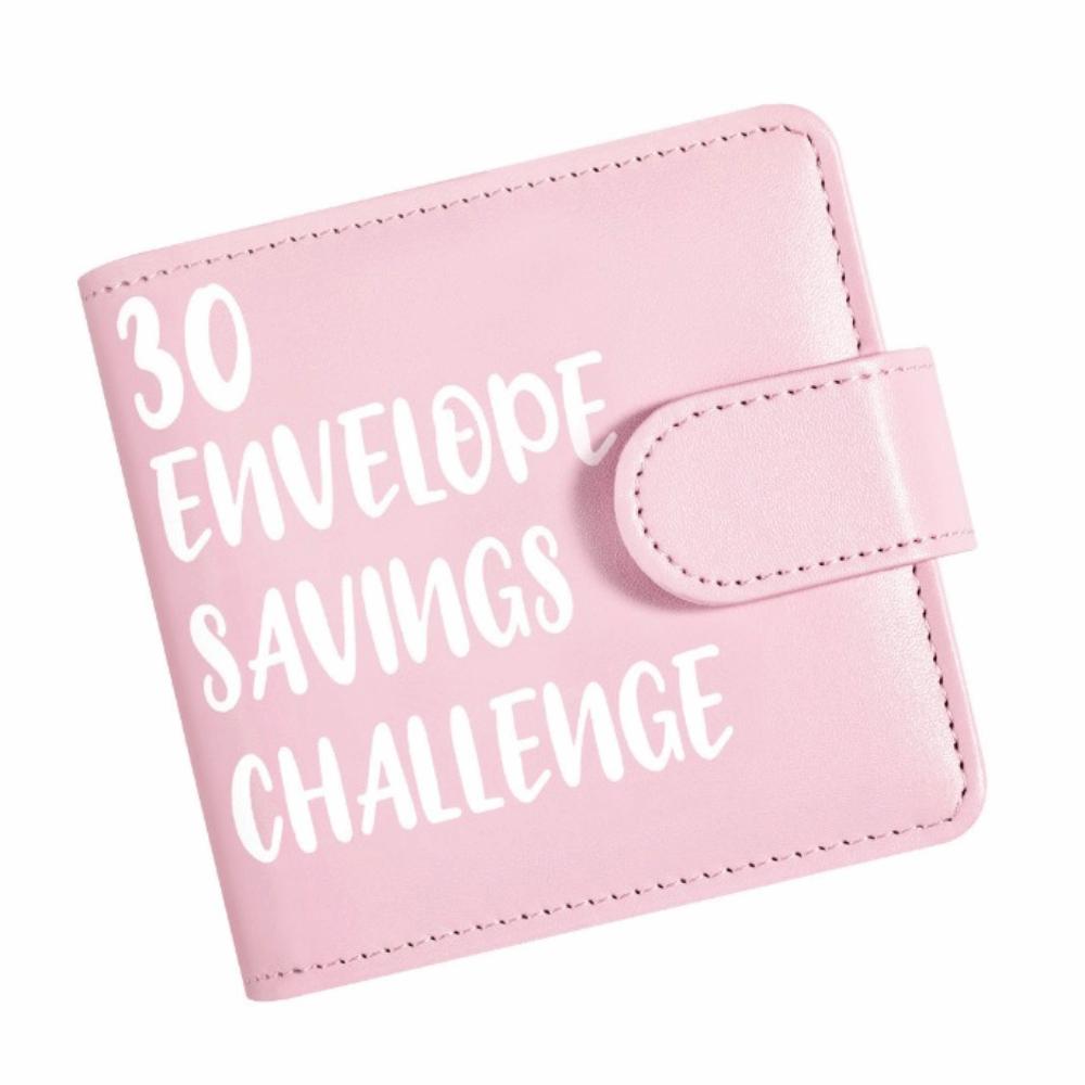 

Large Capacity Small Binder with Cash Envelopes Loose-Leaf Cash Envelopes Binder School розовый