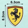 For Ferrari Patch Embroidery Sticker Shoes Hat Bag Clothing Accessory Decorate Supplies Ironing Sewing Hot Melt Adhesive Patches JW0