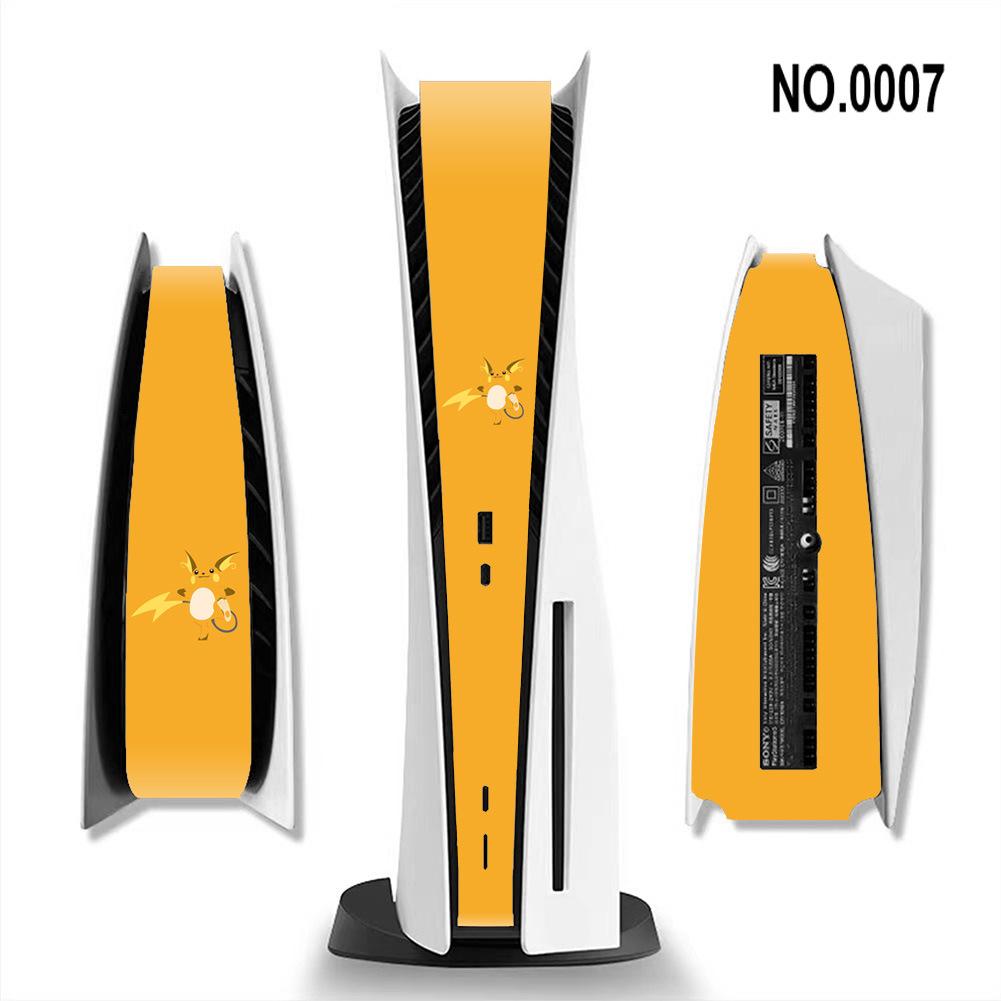 PS5 Cartoon Protective Side Sticker - Pokémon & Monster Hunter Theme