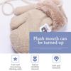 Children Soft Hanging Neck Cute Kids Gloves Knitted Mittens Thick Warm