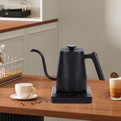 Electric Kettle Sturdy Boil Dry Protection Fast Heating for Pour Over Coffee Black