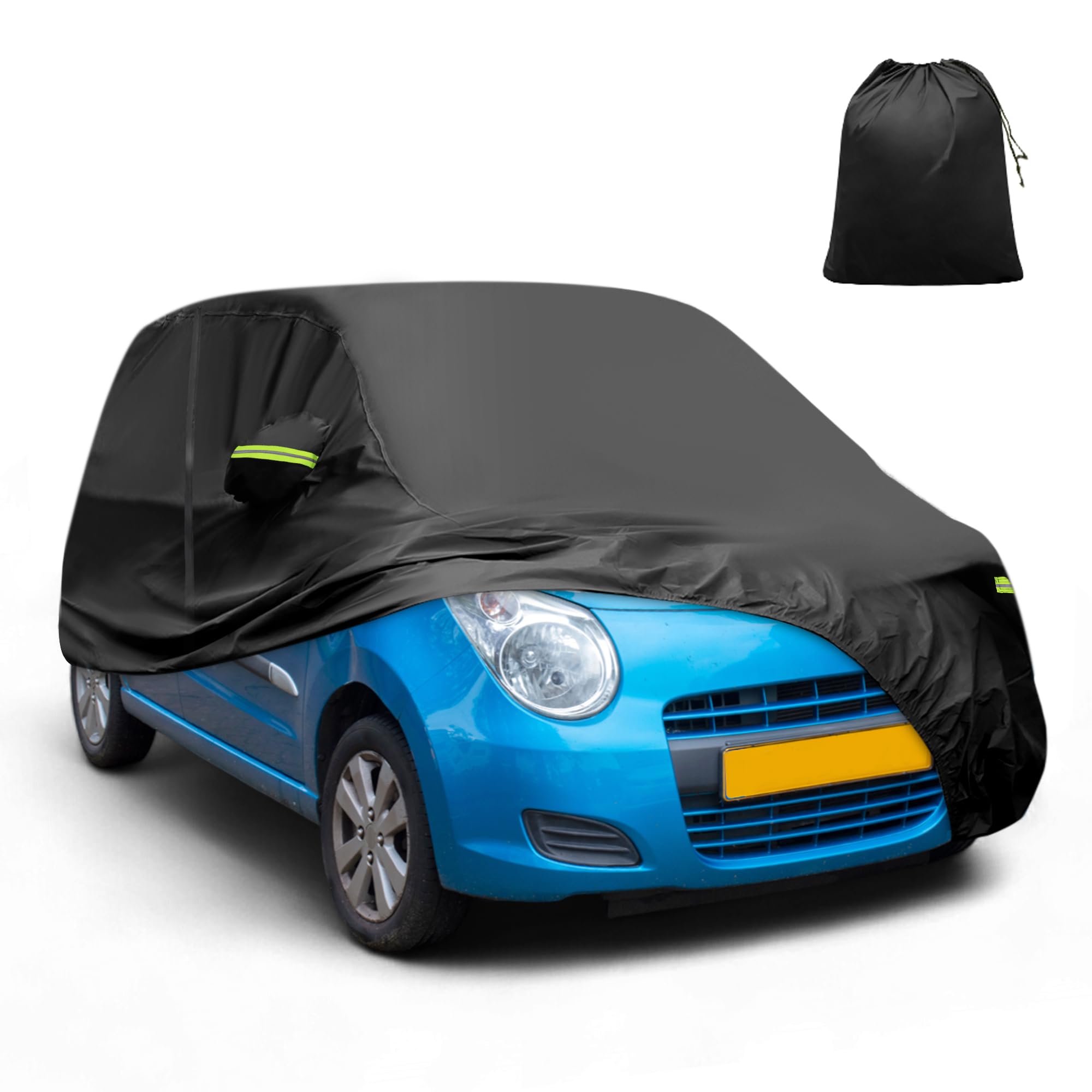 

X AUTOHAUX Suzuki 355x148x143см Легкий Кузов Автомобиля Алюминий Спанлейс Ветрозащитный Сезон Дождей Прочный Желтый Град Боковая Ночная Безопасность Легко Надевать