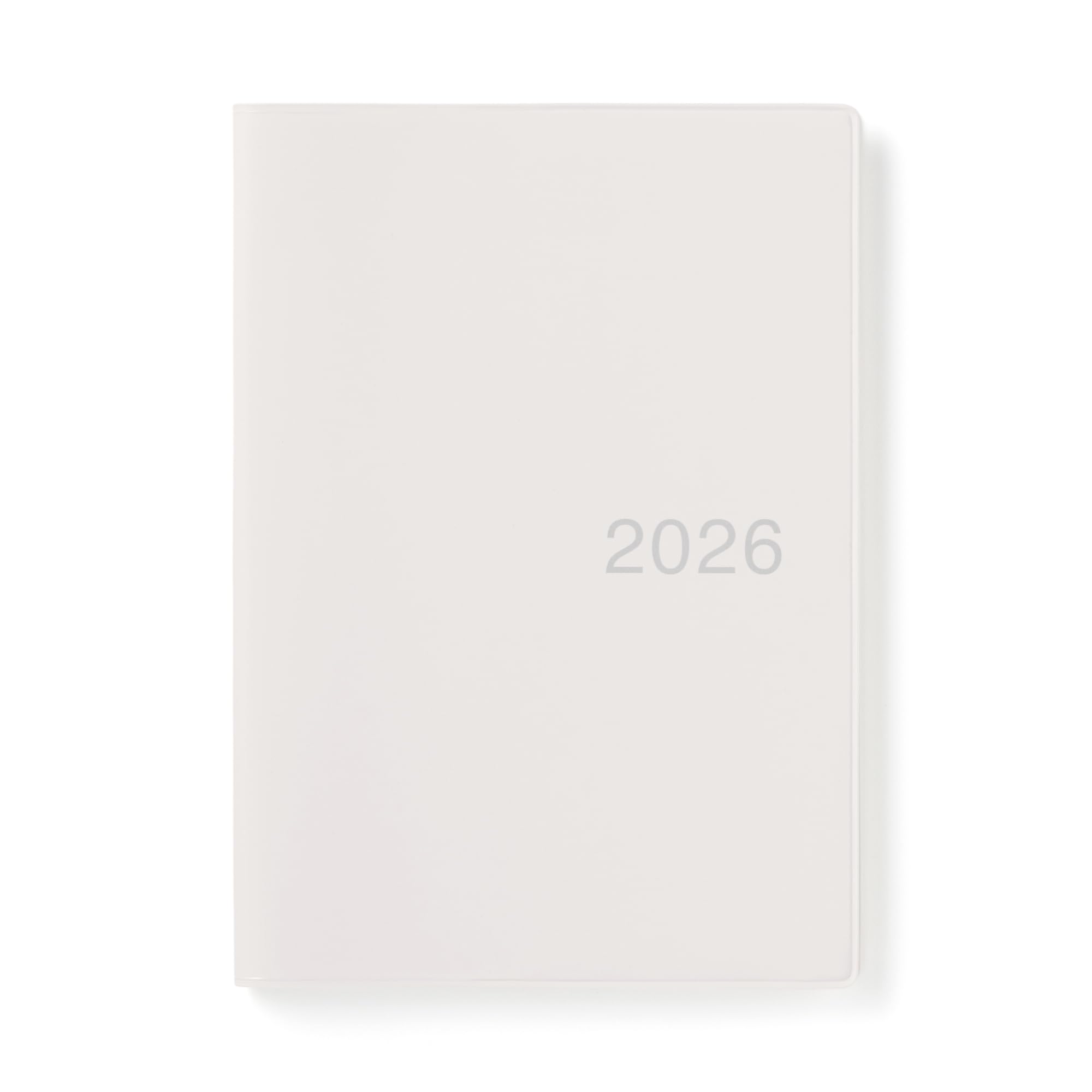 MUJI Начиная с декабря Белый 84854217 Ежемесячный/Еженедельный планировщик, Понедельник, 2025, B6, Серый,