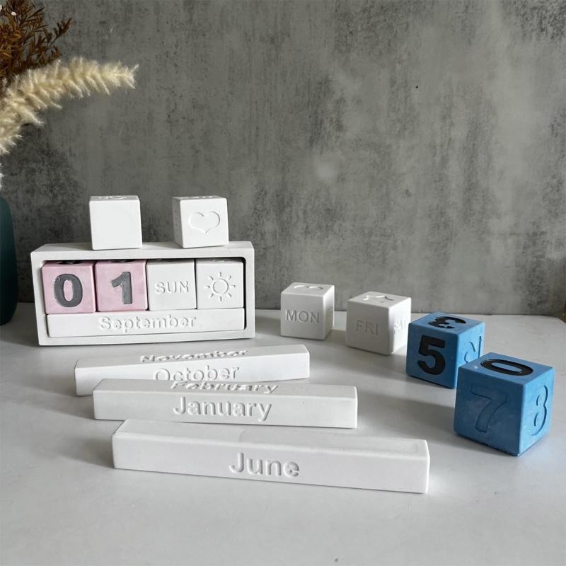 Practical Sturdy Silicone Craft Molds Home Accessory for Calendar Candle Holders Easy Release Daily Decoration