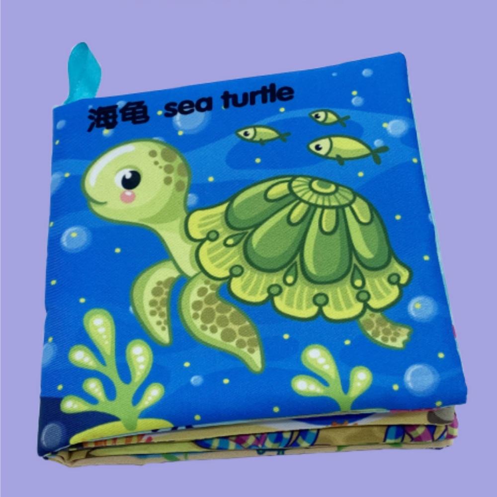 Chinese/English/Spanish Baby Cloth Book Parent-child Interactive Early Childhood Education Book Bilingual Early Education Cognitive Reading Material