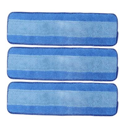 3PCS Wet Dry Dual Use Mop Cloth Refills Reusable Microfiber Mop Pad for Bona Mop Floor Cleaning
