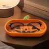 Desk Accessories for Office 3D Printed Pumpkin Glasses Storage Tray, Decorative Desktop Organizer Halloween Home Decor Sunglasses Keys & Jewelry,