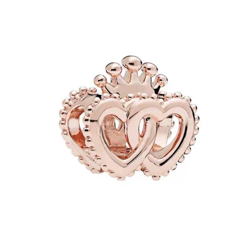 

Miniso Гарячий Іскристий Рожеве Золото Покриття Підвіска-Намистина Charms Dangle Європейський Автентичний Сумісний з мідними Браслетами Намистами Намистини-Підвіски Ідеально Для DIY