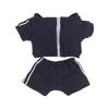 Niannyyhouse 10cm15cm Plush Clothes Set (Solid Colors) - Jacket, Pants, and Tracksuit - Cotton Doll with Dress-Up Accessories (Navy-15cm)