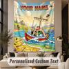 Custom Text Printed Tapestry Asterix & Obelix Pattern Large Wall Hanging Indoor Room Decor