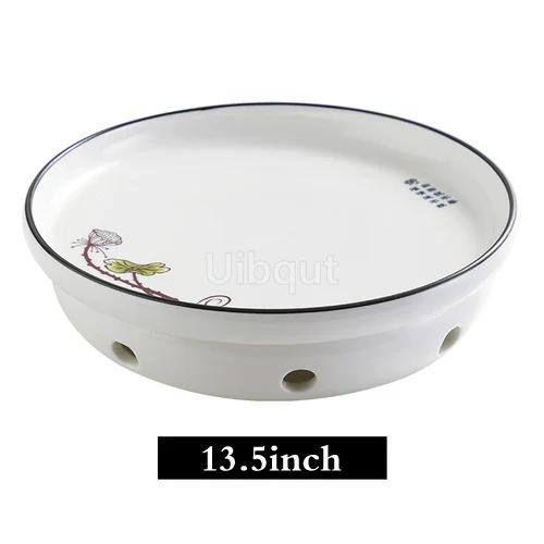 Creative Dry Pot Bowl Alcohol Candle Plate Set Ceramic Heating Furnace Heat Preservation Dish Water Boiled Fish Plate Tableware