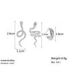 3pcs/set Women Stud Earrings Set Silver Color Snake Shape Earrings European Hiphop Style Earrings Personality Ear JewelryGood product