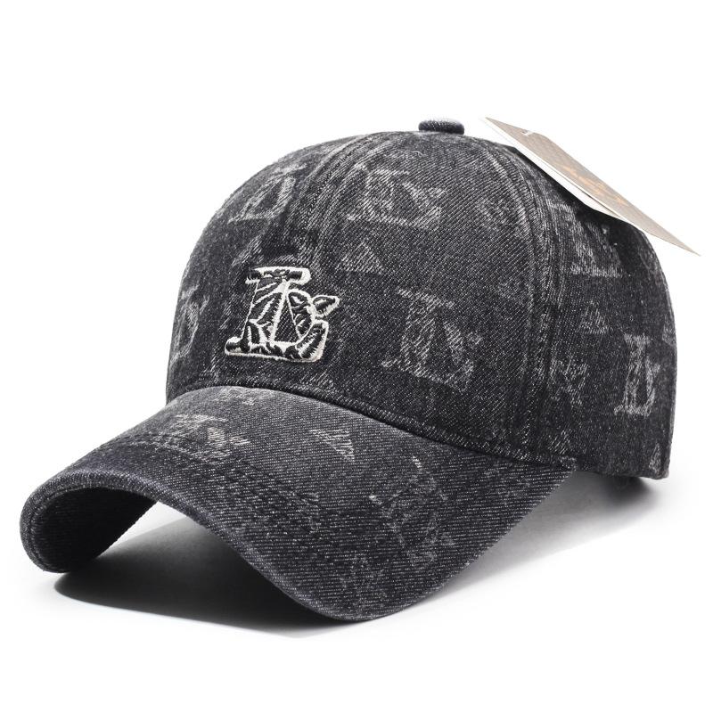 New denim baseball cap sports sunscreen men's and women's visors breathable versatile casual cap