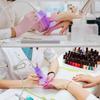 5W UV-LED-Nagellampe, Weiß, Flexibler Arm und Verstellbare Klemme, Gel-Nagelhärtungslicht für Salon und Heimgebrauch