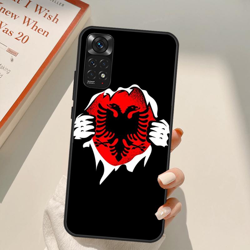 

Чехол с изображением албанского флага и орла для Xiaomi Redmi Note 11 Pro 8 9 11S 10S 9S Note 10 Pro Чехол для Redmi 10 10C 9A 9C Redmi Note 11 Pro