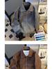 Men's Trendy Retro Brown Leather Baseball Jacket - Suede, Short, Roguish Style for Spring/Autumn