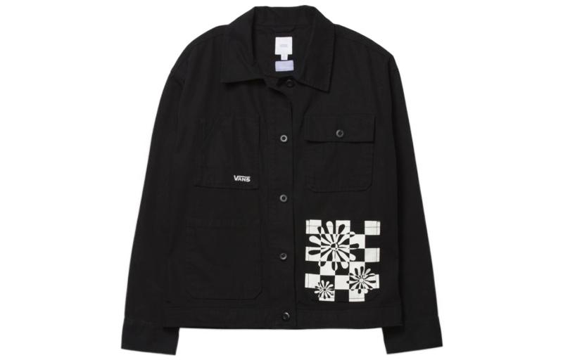 Vans DIVINE ENERGY Denim Jacket Women s Black VN0A7Q9KBLK S