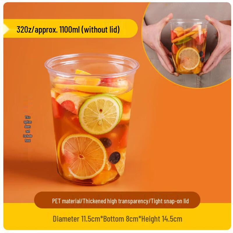Disposable Large-Mouth Fruit Cups