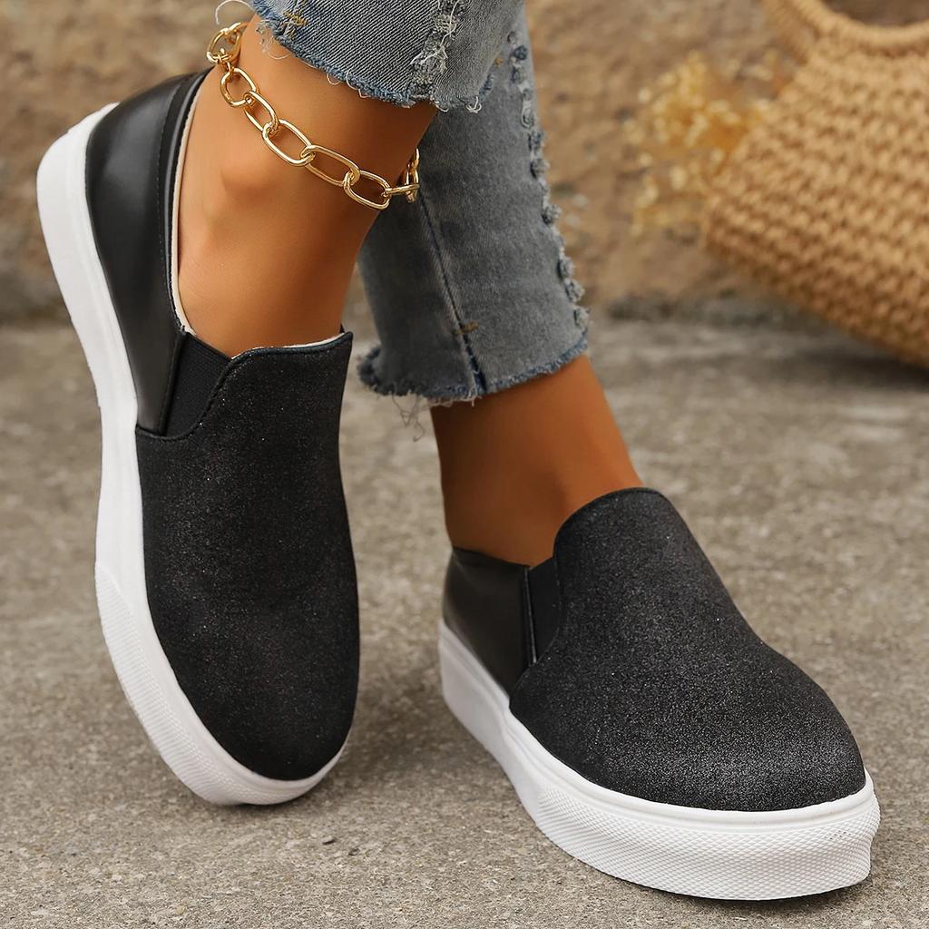 Fashion Women Slip On Sneakers with Arch Support Lightweight Jogging Shoes Comfortable Casual Running Sneakers Female Travel Shoes