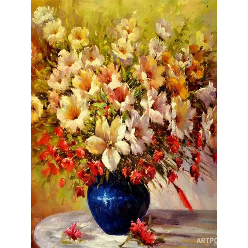 5D DIY Diamond Painting Beautiful Flower Mosaic Diamond Embroidery Painting Full Round Rhinestone Home Decor Gift