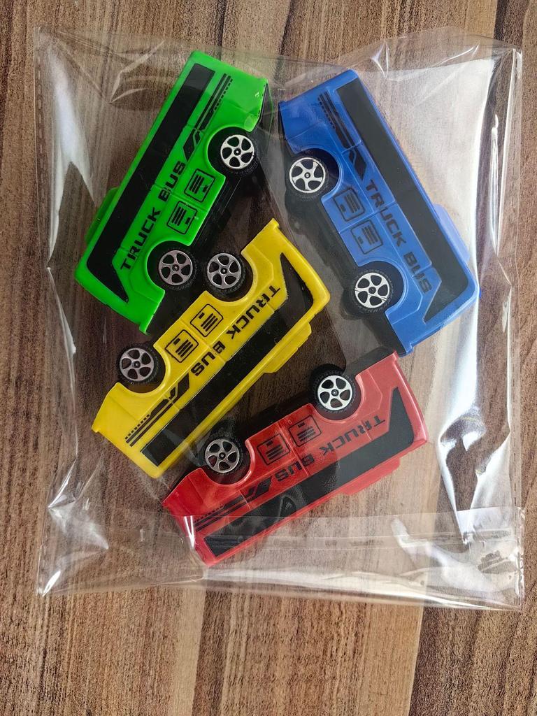 Kindergarten Back-to-School Toy: Pull-Back Car Set - Engineering & Military Vehicles in Individual Packaging