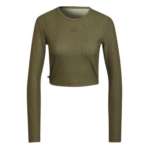 Adidas Womens/Ladies Cropped Slim Long-Sleeved Sweater Top