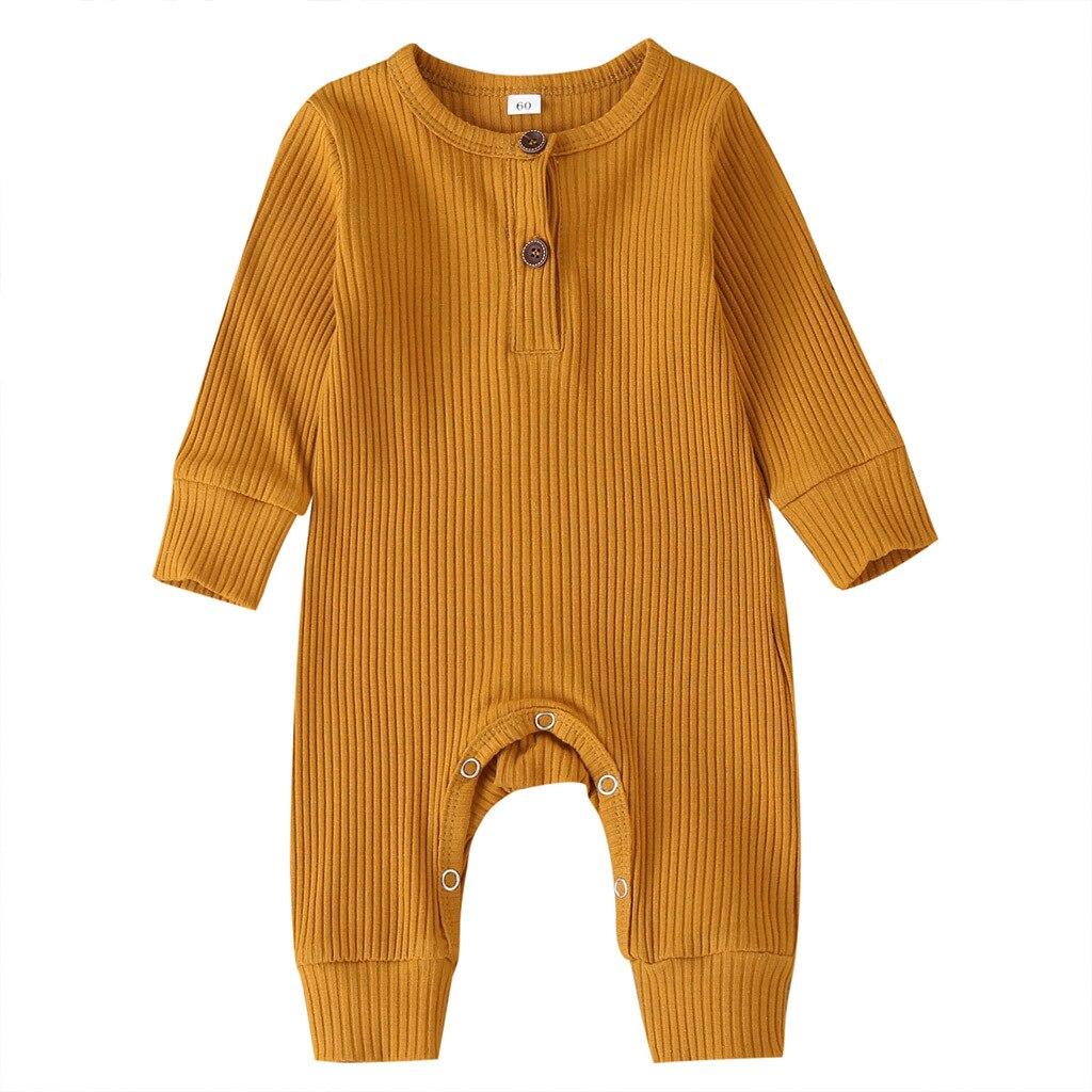 Automne nouveau-né bébé garçons filles barboteuse combishort salopette coton à manches longues bébé combinaison nouveau-né vêtements